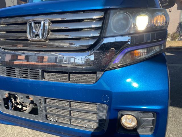 Ｎ－ＢＯＸカスタム Ｇ・ターボパッケージ　ターボエンジン・パドルシフト・左右両側電動パワースライドドア・スマートキー・ＶＳＡ横滑り防止装置・ＥＴＣ・タイミングチェーン・フロントフォグライト・純正１５インチアルミホイール・エアロパーツ（9枚目）