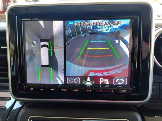 スペーシアカスタム ハイブリッドXS 全周囲カメラ 両側電動スライドドア ナビ TV クリアランスソナー レーンアシスト 衝突被害軽減システム LEDヘッドランプ スマートキー アイドリングストップ シートヒーター ベンチシート CVT(4枚目)