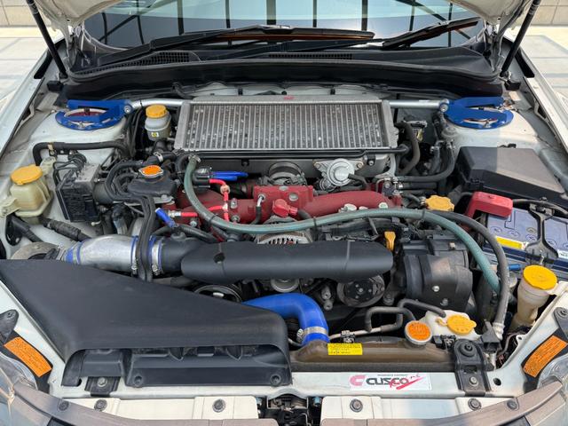 インプレッサ ＷＲＸ　ＳＴｉ　６速マニュアル　ＨＫＳ（ＥＶＣ）コントローラー　ブリッツピロアッパー減衰力車高調　ＨＫＳエアクリーナー　クスコオイルキャッチタンク　Ｂｌｕｅｔｏｏｔｈ　バックカメラ　フルエアロ　４ＷＤ　スマートキー２（62枚目）