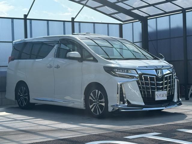 アルファード ２．５Ｓ　Ｃパッケージ　全国対応２年走行無制限保証　アルパイン１１型ビッグＸナビ　モデリスタエアロ　Ｗサンルーフ　ブラインドスポット　新品国産タイヤ４本　Ｂｌｕｅｔｏｏｔｈ　デジタルインナーミラー　ドラレコ　３眼ヘッドライト（3枚目）
