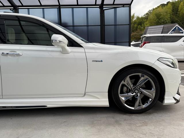 クラウンハイブリッド RSアドバンス 全国対応2年ハイブリット保証走行無制限 モデリスタフルエアロ サンルーフ ホワイトレザーシート メーカーナビフルセグ Bluetooth バックカメラ ブラインドスポット モデリスタマフラー 記録簿有(23枚目)