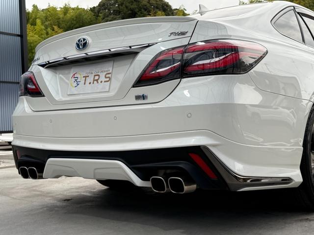 クラウンハイブリッド RSアドバンス 全国対応2年ハイブリット保証走行無制限 モデリスタフルエアロ サンルーフ ホワイトレザーシート メーカーナビフルセグ Bluetooth バックカメラ ブラインドスポット モデリスタマフラー 記録簿有(33枚目)