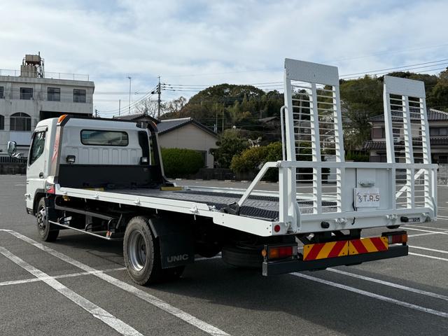 キャンター 積載車　セキサイシャ　キャリアカー　車輌運搬車　キャンターカスタム　ユニックネオ５　ＵＣ－３５（２０２１年式）　ラジコン　Ｂｌｕｅｔｏｏｔｈオーディオ　スマートキー　積載量３１５０キロ　荷台寸法　長さ５７０　幅２０７　メッキバンパー　左右開閉あおり（45枚目）