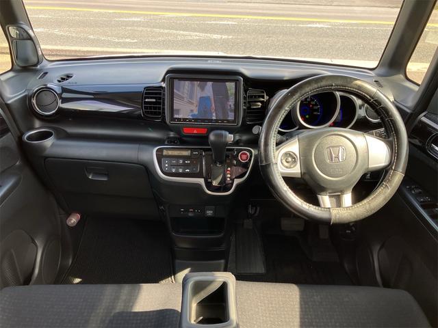 Ｎ－ＢＯＸカスタム Ｇ・Ｌパッケージ　純正ナビ地デジＴＶ　バックカメラ　Ｂｌｕｅｔｏｏｔｈ　スマートキー　ＥＴＣ　プッシュスターター　片側電動スライドドア　オートライト　ＨＩＤヘッドライト　純正エアロ　純正１４インチアルミ（2枚目）