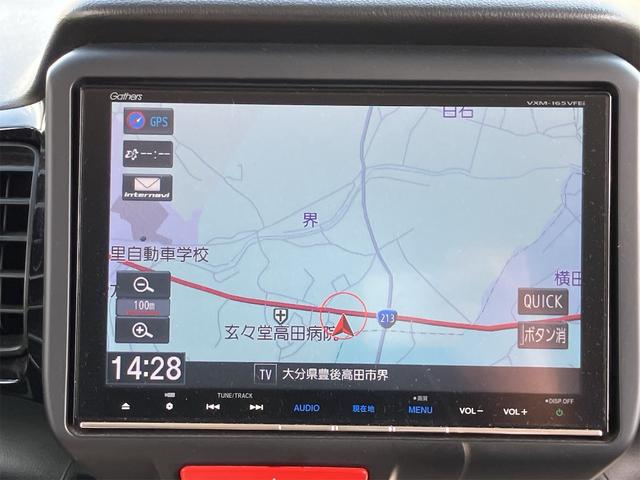 Ｎ－ＢＯＸカスタム Ｇ・Ｌパッケージ　純正ナビ地デジＴＶ　バックカメラ　Ｂｌｕｅｔｏｏｔｈ　スマートキー　ＥＴＣ　プッシュスターター　片側電動スライドドア　オートライト　ＨＩＤヘッドライト　純正エアロ　純正１４インチアルミ（5枚目）