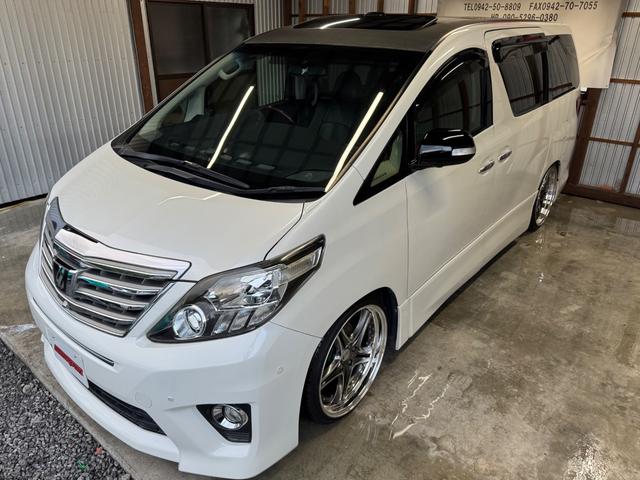 アルファード ３５０Ｓ　Ｃパッケージ　後期仕様／サンルーフ／ナビ／ＴＶ／バックカメラ／社外アルミホイール／車高調／社外マフラー／後席モニター／パワーバックドア／両側パワースライドドア／ＥＴＣ／（41枚目）
