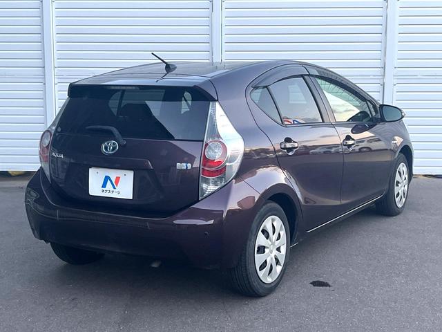 アクア G 禁煙車 純正SDナビ バックカメラ スマートキー LEDヘッドライト ETC オートライト オートエアコン CD 地デジ クリアランスソナー(17枚目)