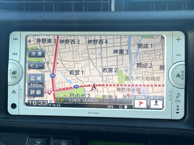 アクア G 禁煙車 純正SDナビ バックカメラ スマートキー LEDヘッドライト ETC オートライト オートエアコン CD 地デジ クリアランスソナー(21枚目)