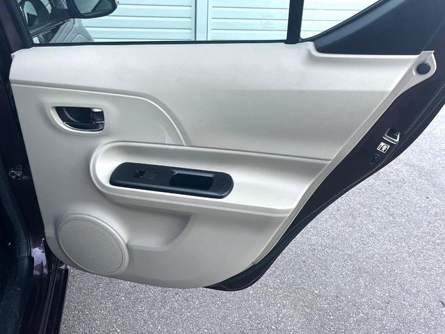 アクア G 禁煙車 純正SDナビ バックカメラ スマートキー LEDヘッドライト ETC オートライト オートエアコン CD 地デジ クリアランスソナー(39枚目)