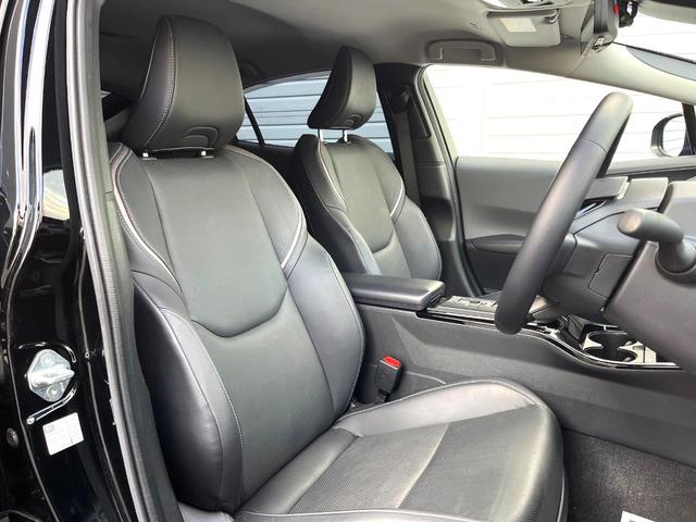 プリウス Z フルエアロ 全周囲カメラ 100V電源 衝突被害軽減システム 電動リアゲート レザー調シート パワーシート ドラレコ コーナーセンサー スマートキー LEDヘッド ナビ連動ETC 純正19インチアルミ(8枚目)