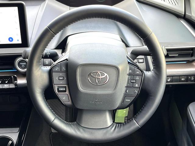 プリウス Z フルエアロ 全周囲カメラ 100V電源 衝突被害軽減システム 電動リアゲート レザー調シート パワーシート ドラレコ コーナーセンサー スマートキー LEDヘッド ナビ連動ETC 純正19インチアルミ(11枚目)