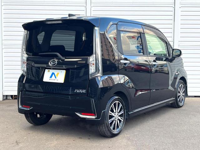 ムーヴ カスタム　Ｘリミテッド　ＳＡＩＩＩ　純正ＳＤナビ　全周囲カメラ　シートヒーター　コーナーセンサー　スマートキー　ＬＥＤヘッド　純正１５インチアルミ　オートハイビーム　オートライト　オートエアコン　Ｂｌｕｅｔｏｏｔｈ　ＤＶＤ再生（17枚目）