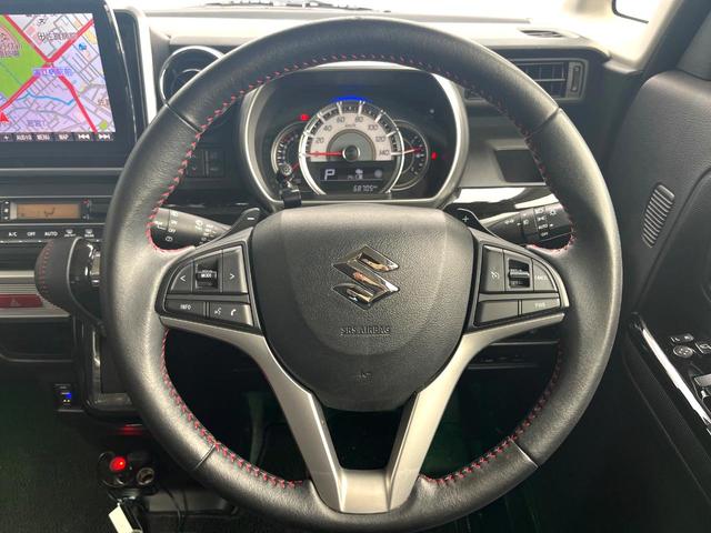 スペーシアカスタム ハイブリッドＸＳターボ　両側電動ドア　ＳＤナビ　全周囲カメラ　衝突被害軽減システム　禁煙車　シートヒーター　スマートキー　ＬＥＤヘッド　ビルトインＥＴＣ　クルコン　純正１５インチアルミ　車線逸脱警報　オートライト（11枚目）