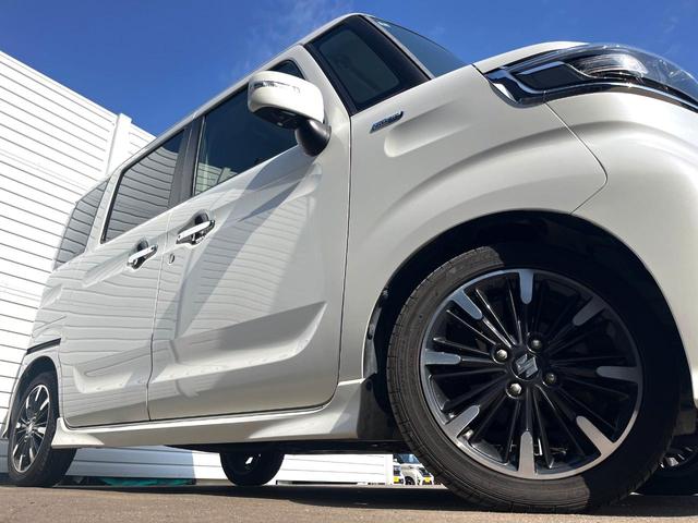 スペーシアカスタム ハイブリッドＸＳターボ　両側電動ドア　ＳＤナビ　全周囲カメラ　衝突被害軽減システム　禁煙車　シートヒーター　スマートキー　ＬＥＤヘッド　ビルトインＥＴＣ　クルコン　純正１５インチアルミ　車線逸脱警報　オートライト（13枚目）