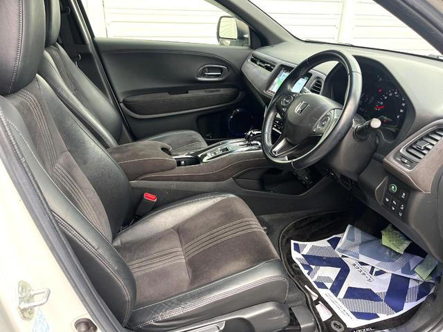 ヴェゼル ハイブリッドRS・ホンダセンシング 純正SDナビ 全周囲カメラ 衝突被害軽減システム レーダークルーズ 禁煙車 ハーフレザーシート ドラレコ スマートキー LEDヘッド ビルトインETC 純正15インチアルミ 車線逸脱警報(37枚目)