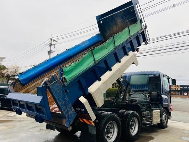 ギガ 　ダンプ　　土砂　　コボレーン付き、　ボディーメーカー末広自動車株式会社　３８０馬力　７速ミッション　リヤ自動バンパー　積載可能量８７００ｋｇ　エンジン型式６ＵＺ１　ベット付（23枚目）