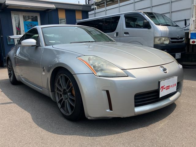 フェアレディＺ バージョンＳＴ　走行距離８９，０００Ｋｍ　６速ミッション車　社外マフラー　社外１８アルミホイール　車高調　ナビ　ＥＴＣ　レザーシート　キーレス　ＨＩＤライト　エアクリーナー（2枚目）