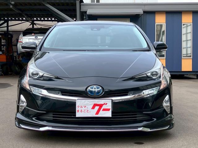 プリウス Aプレミアム ツーリングセレクション エアロ 純正9インチナビ バックモニター ドライブレコーダー 黒革パワーシート スマートキー プッシュスタート 純正17インチAW LEDヘッドライト クリアランスソナー クルーズコントロール(3枚目)