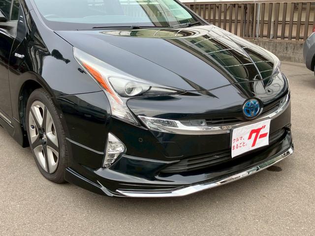 プリウス Aプレミアム ツーリングセレクション エアロ 純正9インチナビ バックモニター ドライブレコーダー 黒革パワーシート スマートキー プッシュスタート 純正17インチAW LEDヘッドライト クリアランスソナー クルーズコントロール(7枚目)