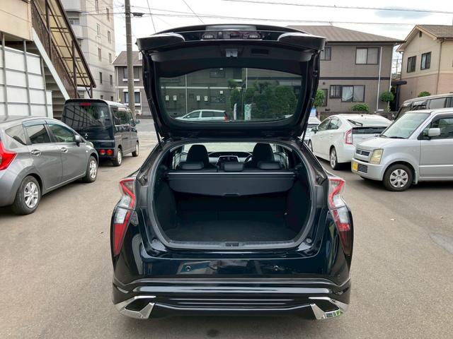 プリウス Aプレミアム ツーリングセレクション エアロ 純正9インチナビ バックモニター ドライブレコーダー 黒革パワーシート スマートキー プッシュスタート 純正17インチAW LEDヘッドライト クリアランスソナー クルーズコントロール(19枚目)