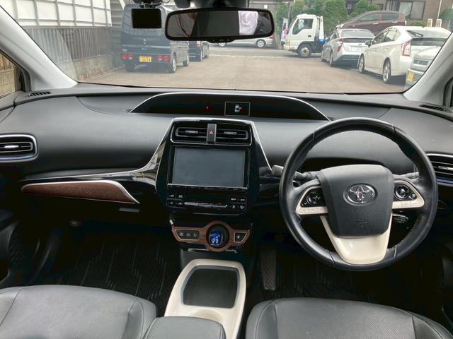 プリウス Aプレミアム ツーリングセレクション エアロ 純正9インチナビ バックモニター ドライブレコーダー 黒革パワーシート スマートキー プッシュスタート 純正17インチAW LEDヘッドライト クリアランスソナー クルーズコントロール(26枚目)