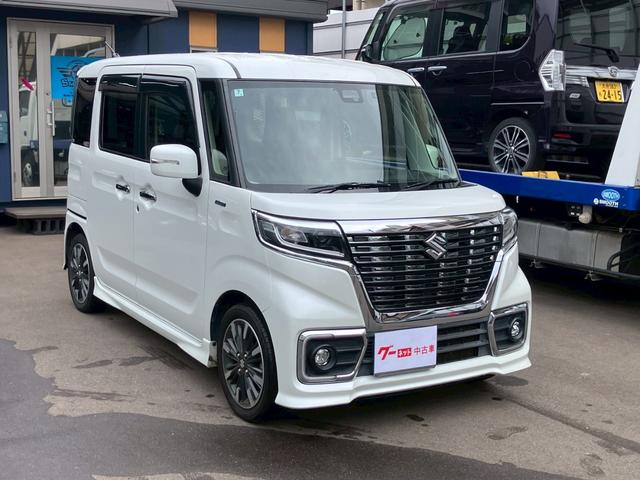 スペーシアカスタム ハイブリッドＸＳターボ　デュアルセンサーブレーキサポート　ナビ　フルセグＴＶ　バックモニター　コムテック３６０°ドライブレコーダー　両側パワースライドドア　クルーズコントロール　ＬＥＤヘッドライト　スマートキー（3枚目）