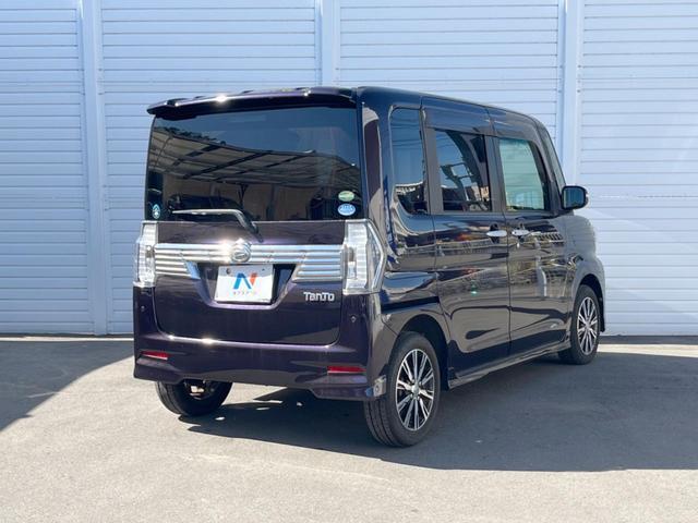タント カスタムX トップエディションSAII 電動スライドドア SDナビ バックカメラ 衝突被害軽減システム ハーフレザーシート ドラレコ スマートキー LEDヘッド ETC オートライト オートエアコン 純正14インチアルミ(18枚目)