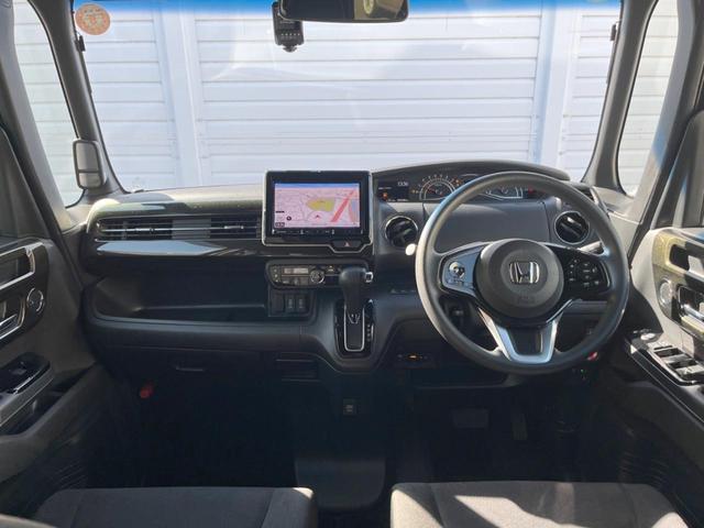 Ｎ－ＢＯＸカスタム Ｇ・ＥＸホンダセンシング　電動スライドドア　ＳＤナビ　バックカメラ　衝突被害軽減システム　レーダークルーズ　ドラレコ　スマートキー　ＬＥＤヘッド　ナビ連動ＥＴＣ　純正１４インチアルミ　車線逸脱警報　オートライト（2枚目）