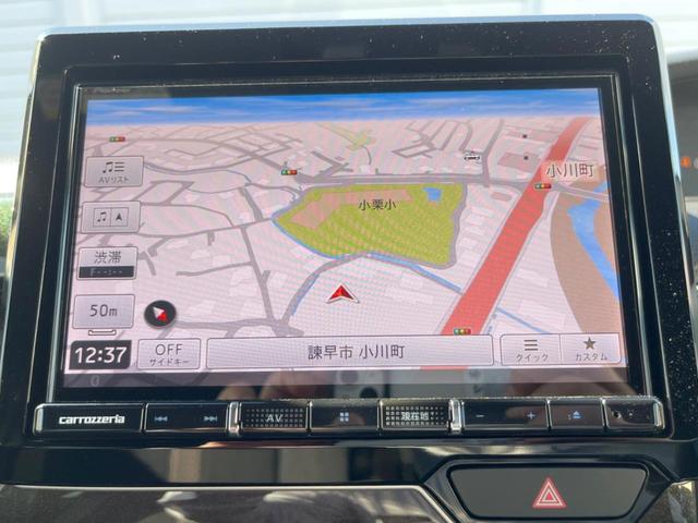 Ｎ－ＢＯＸカスタム Ｇ・ＥＸホンダセンシング　電動スライドドア　ＳＤナビ　バックカメラ　衝突被害軽減システム　レーダークルーズ　ドラレコ　スマートキー　ＬＥＤヘッド　ナビ連動ＥＴＣ　純正１４インチアルミ　車線逸脱警報　オートライト（3枚目）