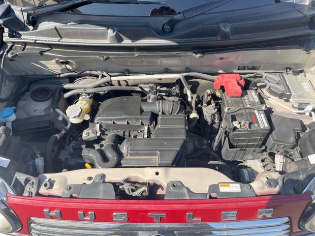 ハスラー ＪスタイルＩＩ　純正ＳＤナビ　バックカメラ　衝突被害軽減システム　ハーフレザーシート　スマートキー　ＨＩＤヘッド　ＥＴＣ　純正１５インチアルミ　オートライト　オートエアコン　Ｂｌｕｅｔｏｏｔｈ　ＣＤ　ＤＶＤ再生（18枚目）