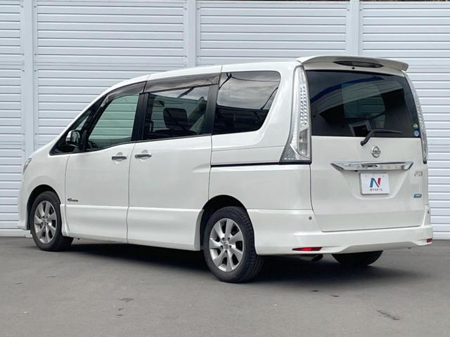 セレナ ハイウェイスター　Ｓ－ハイブリッド　両側電動ドア　純正ＳＤナビ　後席モニター　バックカメラ　スマートキー　ＨＩＤヘッド　ビルトインＥＴＣ　クルコン　純正１６インチアルミ　オートエアコン　リアエアコン（58枚目）