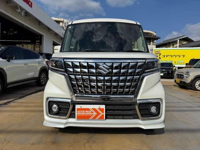 スペーシアカスタム ハイブリッドXS 禁煙車 ワンオーナー ビルトインETC シートヒーター 走行中TVOK純正アルミ オートエアコン スマートキー プッシュスタート 両側パワースライドドア(2枚目)