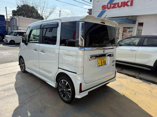 スペーシアカスタム ハイブリッドXS 禁煙車 ワンオーナー ビルトインETC シートヒーター 走行中TVOK純正アルミ オートエアコン スマートキー プッシュスタート 両側パワースライドドア(5枚目)