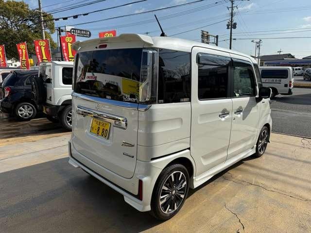 スペーシアカスタム ハイブリッドXS 禁煙車 ワンオーナー ビルトインETC シートヒーター 走行中TVOK純正アルミ オートエアコン スマートキー プッシュスタート 両側パワースライドドア(6枚目)