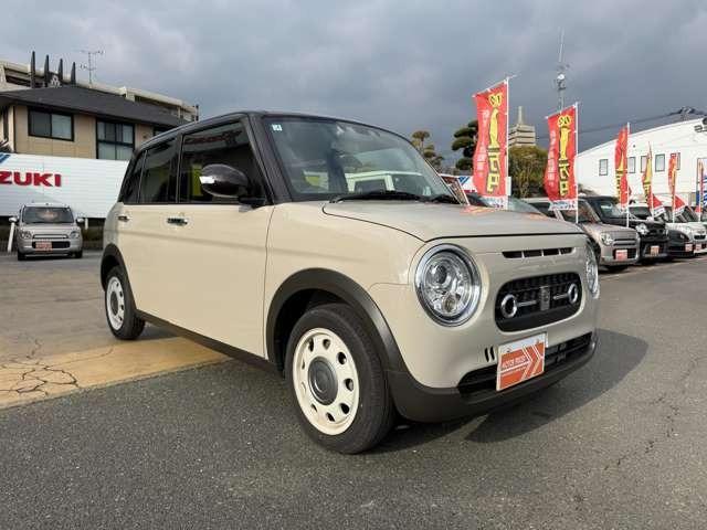 アルトラパンＬＣ Ｘ　ワンオーナー禁煙車　ディスプレイオーディ　Ｂモニター　Ｂｌｕｅｔｏｏｔｈ付　シートヒーター　アイドリングストップ　衝突軽減ブレーキ　スマートキー　プッシュスター　ト　ＬＥＤヘッドライト（3枚目）