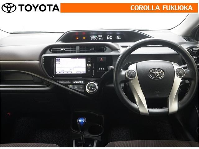 アクア Ｇ　衝突被害軽減システム　メモリーナビ　フルセグ　ＥＴＣ　バックカメラ　ＣＤ　ＤＶＤ再生　キーレス　スマートキー　盗難防止装置（14枚目）