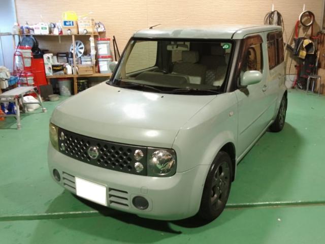 キューブ 15M プレミアムインテリア 下取車価格 クラッツィホワイトレザーキルティングタイプシートカバー 現状渡し 車検付き 禁煙車(6枚目)