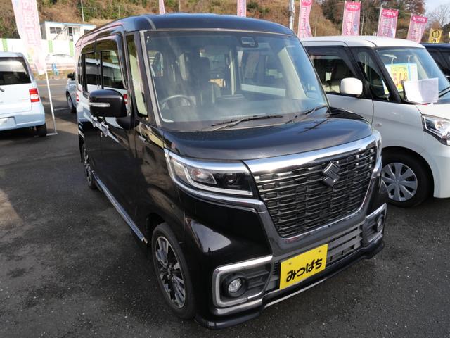 スペーシアカスタム ハイブリッドＸＳ　両側電動スライドドア　ＣＤ　オートエアコン　シートヒーター　トラクションコントロール　純正１５インチアルミホイール　ＬＥＤヘッドライト　アイドリングストップ　スマートキー　プッシュスタート（16枚目）