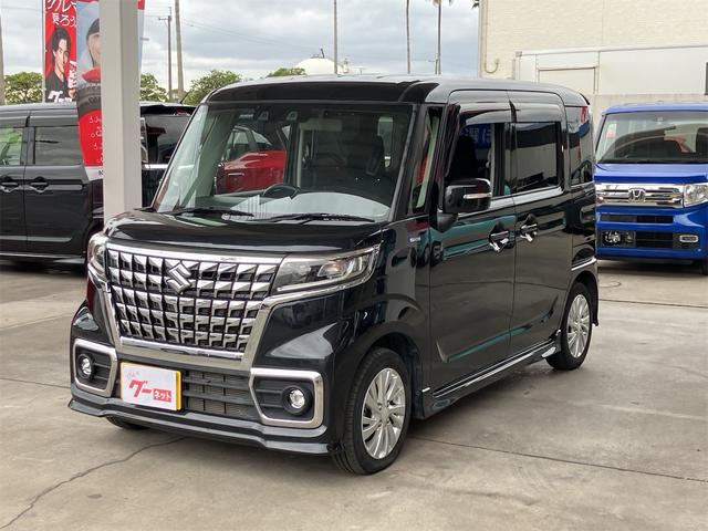 スペーシアカスタム ハイブリッドGS デュアルカメラブレーキサポート レーンアシスト LEDヘッドライト オートライト 片側電動スライドドア スマートキー プッシュスターター 電動格納ドアミラー オートエアコン 純正14インチAW(41枚目)