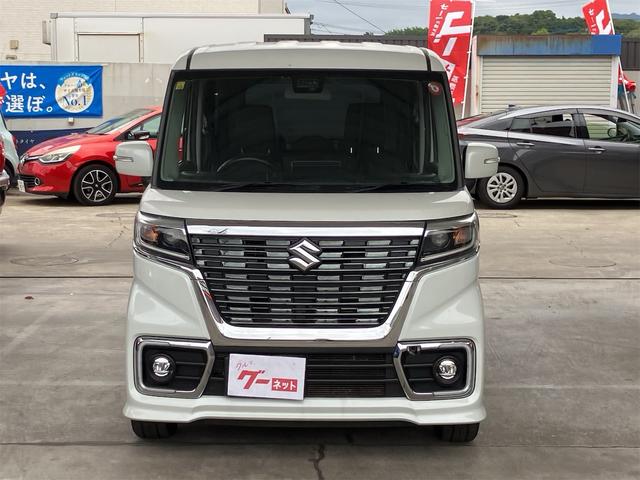 スペーシアカスタム ハイブリッドXS 両側電動スライドドア スマートキー ETC プッシュスターター オートライト LEDヘッドライト 純正15インチAW レーダーブレーキサポート レーンアシスト 横滑り防止装置 クリアランスソナー(35枚目)