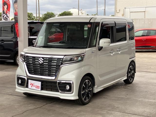 スペーシアカスタム ハイブリッドXS 両側電動スライドドア スマートキー ETC プッシュスターター オートライト LEDヘッドライト 純正15インチAW レーダーブレーキサポート レーンアシスト 横滑り防止装置 クリアランスソナー(41枚目)