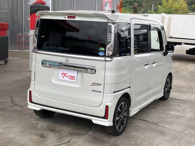 スペーシアカスタム ハイブリッドXS 両側電動スライドドア スマートキー ETC プッシュスターター オートライト LEDヘッドライト 純正15インチAW レーダーブレーキサポート レーンアシスト 横滑り防止装置 クリアランスソナー(45枚目)