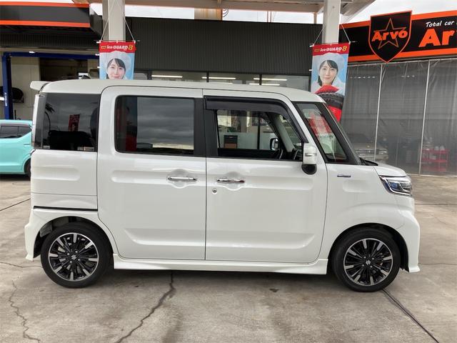 スペーシアカスタム ハイブリッドXS 両側電動スライドドア スマートキー ETC プッシュスターター オートライト LEDヘッドライト 純正15インチAW レーダーブレーキサポート レーンアシスト 横滑り防止装置 クリアランスソナー(46枚目)