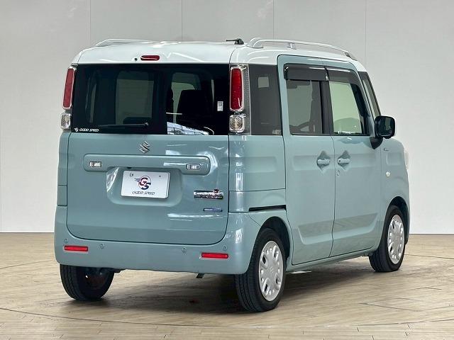 スペーシア ハイブリッドＸ　純正８インチナビ　全周囲カメラ　シートヒーター　車線逸脱　衝突軽減　クリアランスソナー　両側電動　アイドリングストップ　ＥＴＣ　スマートキー　横滑り防止装置　オートライト　電動格納ミラー（34枚目）