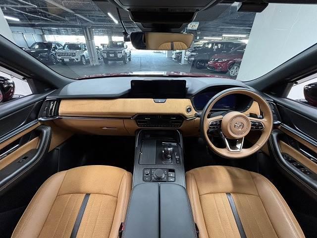 ＣＸ－６０ ＸＤ－ハイブリッド　プレミアムスポーツ　サンルーフ　純正１２．３型ナビ　全周囲カメラ　茶革　シートクーラー　シートヒーター　シートメモリ　ステアリングヒーター　電動リアゲート　軽減ブレーキ　追従クルーズコントロール　Ｂｌｕｅｔｏｏｔｈ（2枚目）