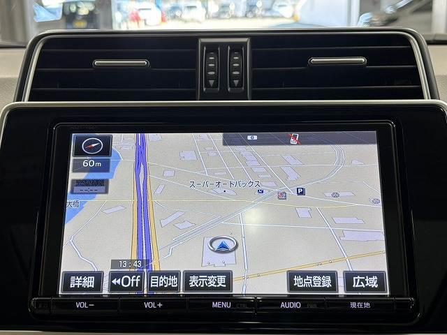 ランドクルーザープラド ＴＸ　Ｌパッケージ　モデリスタエアロ／サンルーフ／ルーフレール／純正９インチナビ／地デジ／白革／パワーシート／シートベンチレーション／純正ＯＰ１９インチＡＷ／レーダークルコン／レーンキープアシスト／軽減ブレーキ（3枚目）