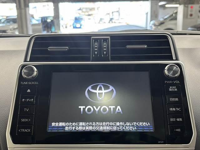 ランドクルーザープラド TX Lパッケージ エルフォードエアロ/サンルーフ/ルーフレール/純正8インチナビ/全方位カメラ/シートベンチレーション/黒革/パワーシート/レーダークルコン/BSM/ETC/クリアランスソナー/オートハイビーム(3枚目)