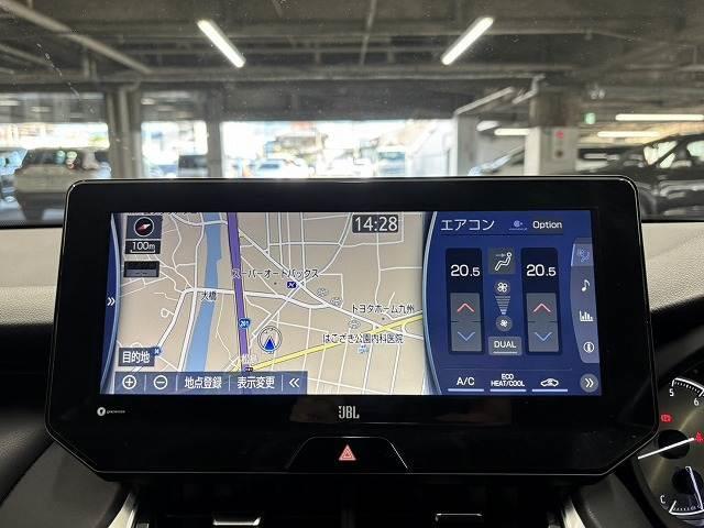 ハリアー Ｇ　純正１２．３インチナビ／ＪＢＬサウンド／デジタルインナーミラー／追従クルコン／パワーバックドア／レーンキープアシスト／クリアランスソナー／パワーシート／ＢＳＭ／ＥＴＣ／ＬＥＤヘッド／オートハイビーム（3枚目）