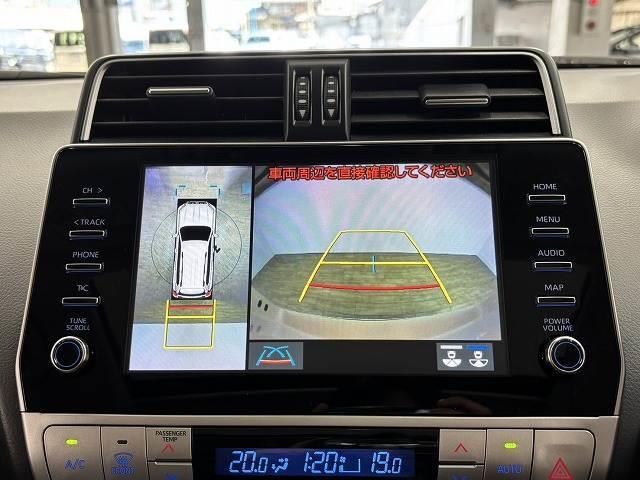 ランドクルーザープラド ＴＸ　Ｌパッケージ　サンルーフ／全周囲／純正ナビ地デジ／黒革／純正ＯＰ１９インチＡＷ／シートベンチレーション／パワーシート／ＢＳＭ／追従クルコン／オートハイビーム／クリアランスソナー／衝突軽減／ＥＴＣ／ＬＥＤヘッドライト（4枚目）