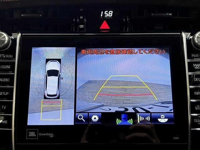 ハリアー プログレス　メタル　アンド　レザーパッケージ　ＴＲＤエアロ／ＪＢＬサウンド／純正９インチナビ／全方位カメラ／茶革シート／ベンチレーション／パワーシート／シートメモリー／レーダークルコン／パワーバックドア／オートハイビーム／電動パーキングブレーキ（4枚目）
